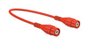Staubli 67.9770-100-22 BNC Breakout Plug 3.3 ft 1 m Red