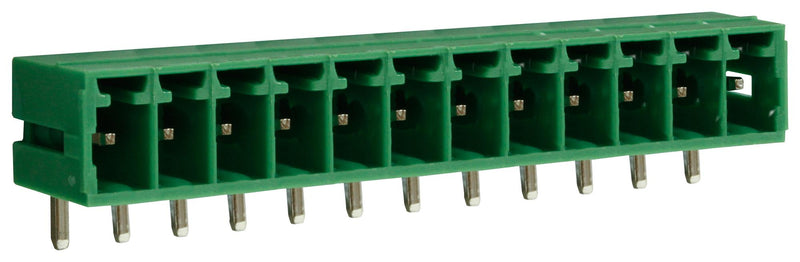 Camdenboss CTBP93HD/12 Terminal Block Closed Ended Header 3.5 mm 12 Ways Through Hole Right Angle