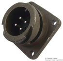 ITT CANNON CA3102E14S-2PB Circular Connector, CA-B Series, Box Mount Receptacle, 4 Contacts, Solder Pin, Reverse Bayonet