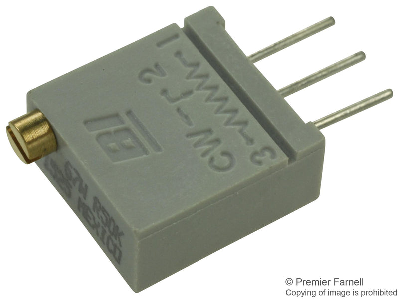 BI TECHNOLOGIES / TT ELECTRONICS 67WR50KLF TRIMMER POTENTIOMETER, 50KOHM 20TURN THROUGH HOLE