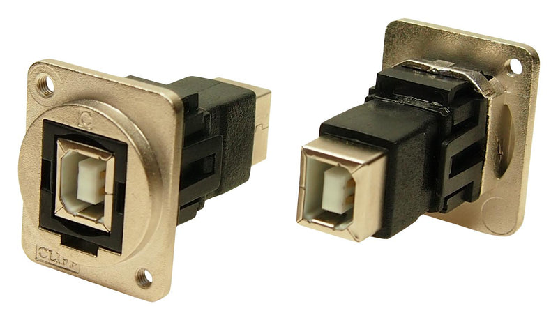 Cliff Electronic Components CP30203NM3 USB Adapter Metal Frame M3 Holes Type B Receptacle 2.0