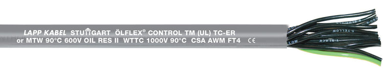 Lapp Kabel 281404 Multicore Unscreened Cable Olflex&reg; Control TM 4 Core 2.5 mm&sup2; Grey 164 ft 50 m