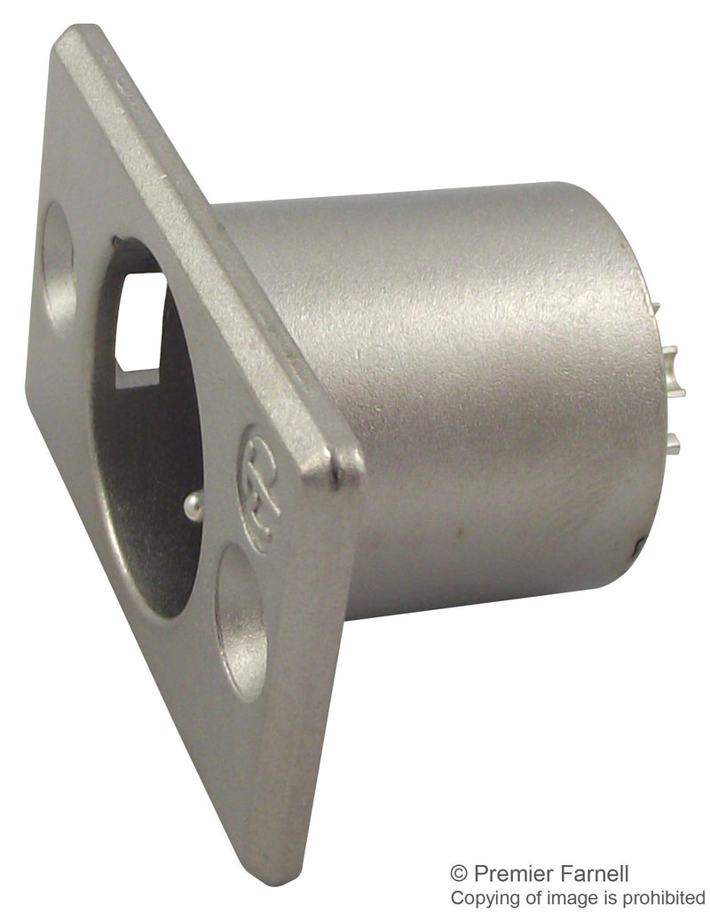 NEUTRIK NC4MP XLR Audio Connector, 4 Contacts, Plug, Panel Mount, Silver Plated Contacts, Metal Body, P Series