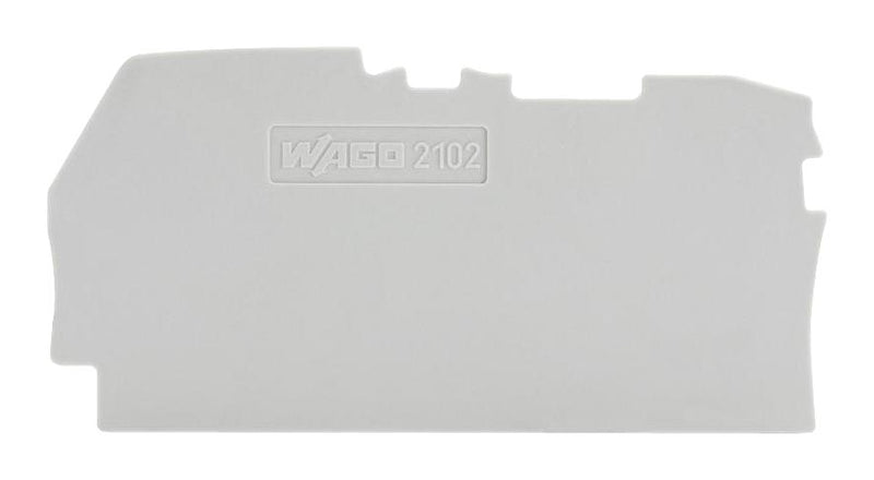 Wago 2102-1291 2102-1291 END and Intermediate Plate Rail Gray
