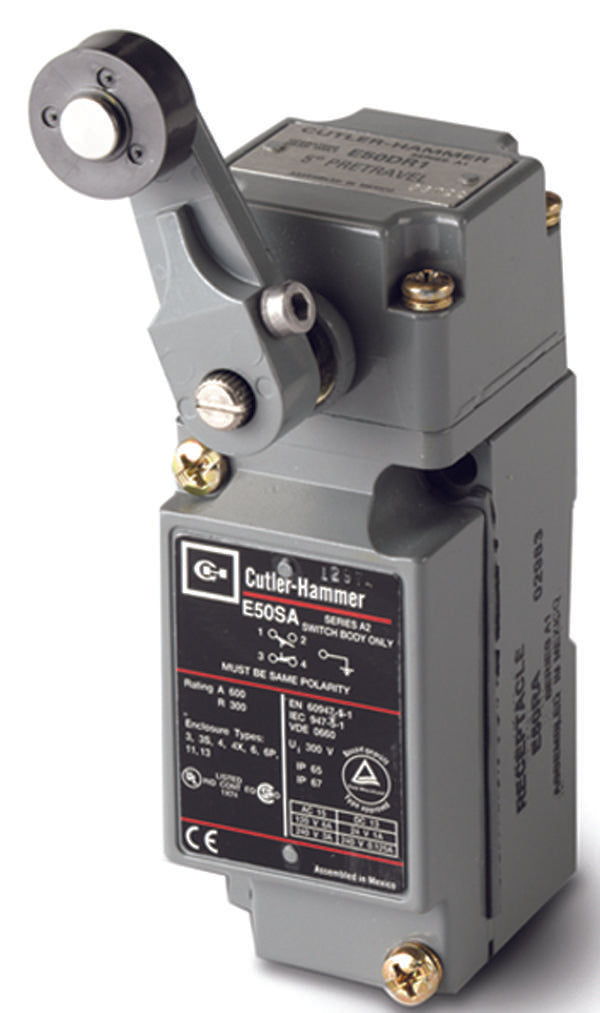 EATON CUTLER HAMMER E50BR1 LIMIT SWITCH, SIDE ROTARY, 4PST-2NC/2NO