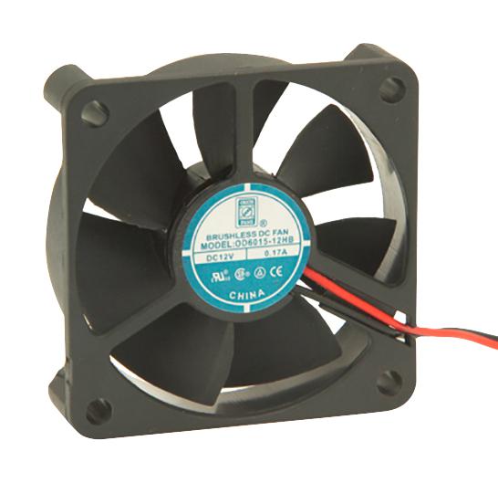 Orion Fans OD6015-12HB DC Axial Fan 12 V Square 60 mm 15 Ball Bearing 20.2 CFM