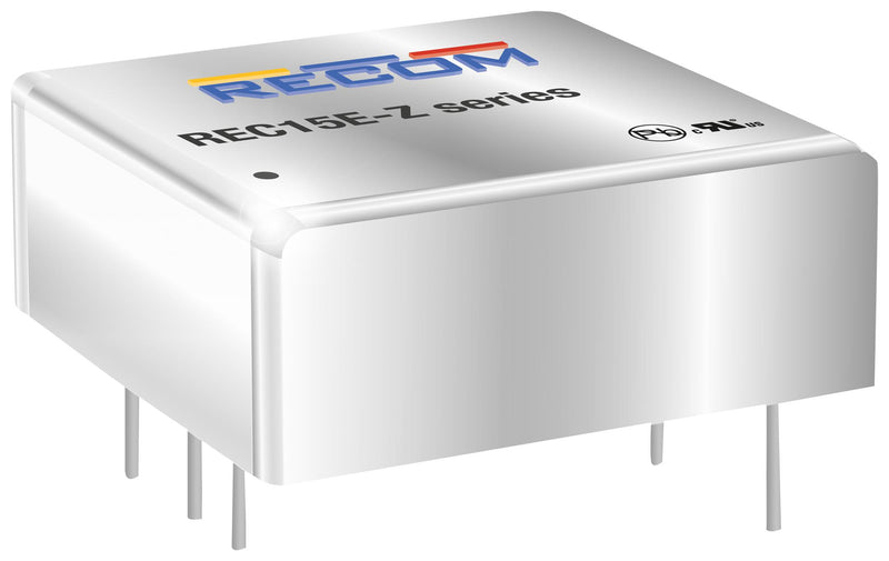 Recom Power REC15E-2405SZ Isolated Board Mount DC/DC Converter 1 Output 15 W 5 V 3 A