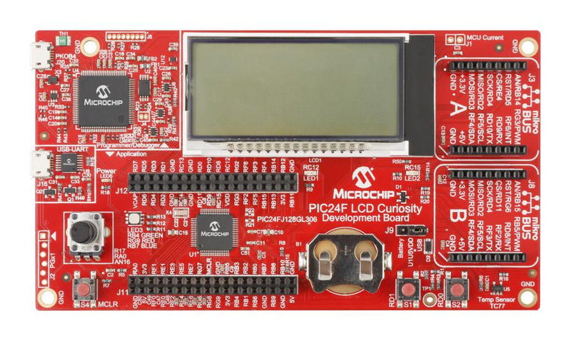 Microchip DM240017 Evaluation Board PIC24FJ128GL306 16bit PIC24 MCU