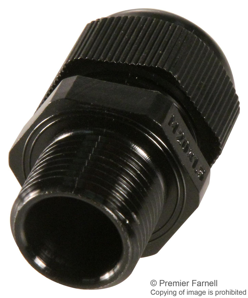 Jacob 50016M20PASW-F 50016M20PASW-F Cable Gland IP68 5 Bar M20 x 1.5 10 mm 14 Nylon 6 (Polyamide 6) Black