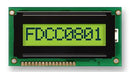 FORDATA FC0801A01-FHYYBW-51*K Alphanumeric LCD, 8 x 1, Black on Yellow / Green, 5V, English, Euro, Transflective