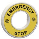 Schneider Electric ZBY9W3B330 Legend Ring Illuminated Harmony XB4 Series 24 V Red/White 60 mm E-Stop Switch