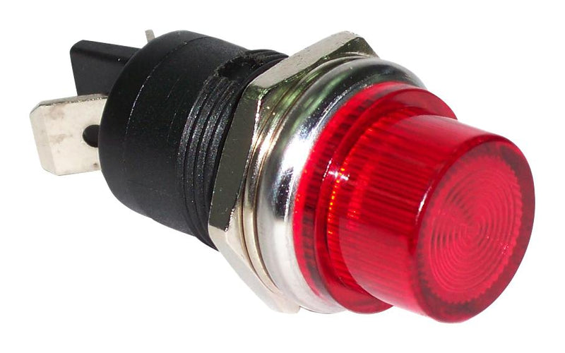 Multicomp MCR9-124LB-01-R LED Panel Mount Indicator Red 12 VDC 16.2 mm 20 mA 120 mcd