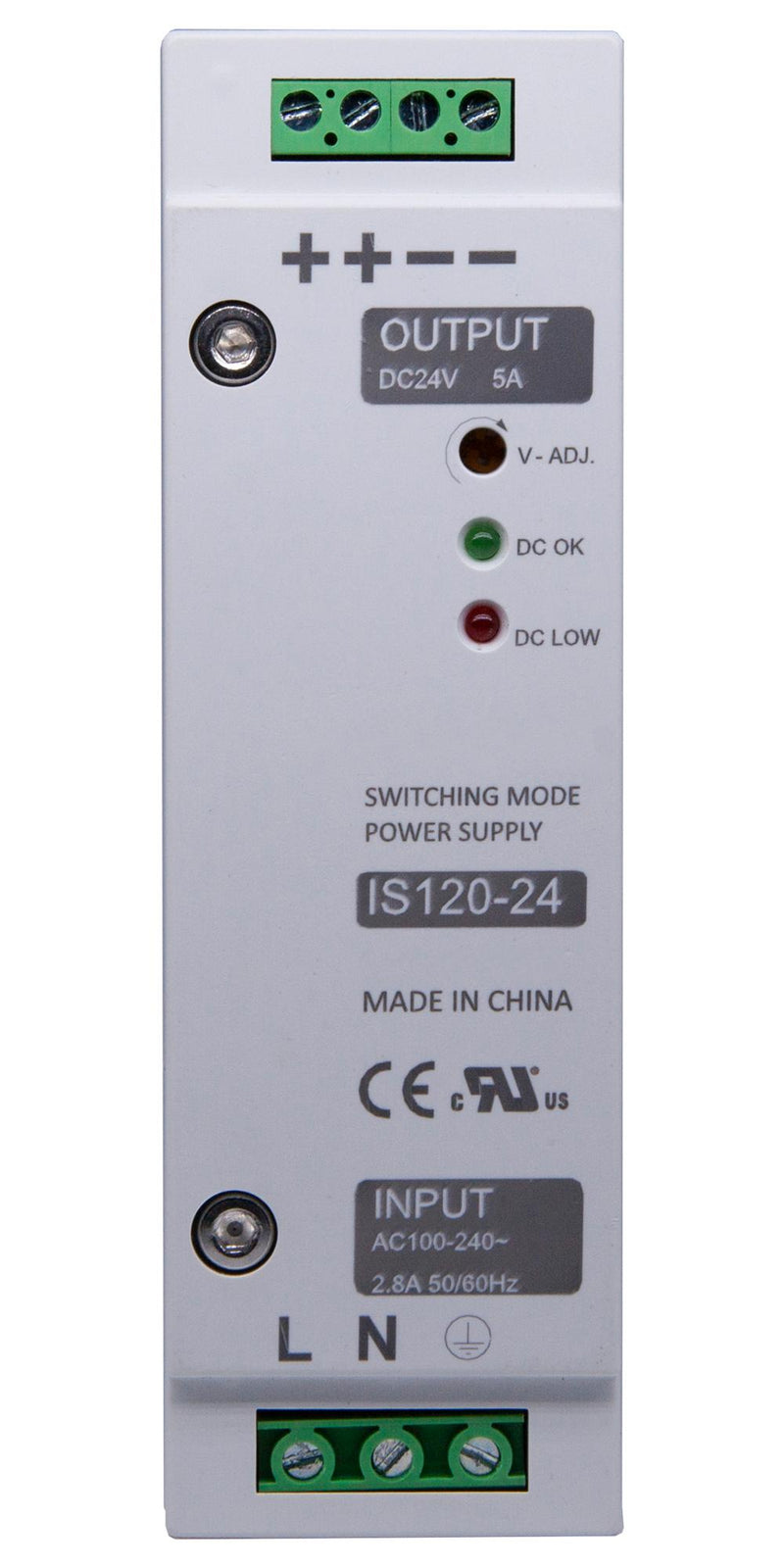 Multicomp PRO MP003271 MP003271 AC/DC DIN Rail Power Supply (PSU) ITE 1 Output 120 W 24 V 5 A