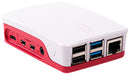 RASPBERRY-PI PI4B_CASE_RED/WHITE Raspberry Pi Accessory 4 Model B Official Case Plastic Red/White