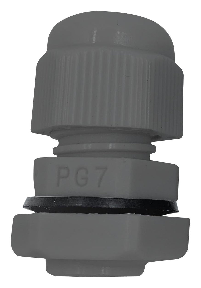 PRO Elec PELB0284 Cable Gland PG11 5 mm 10 NBR (Nitrile Butadiene Rubber) Nylon 6.6 (Polyamide 6.6) Grey