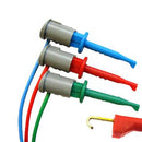 Peak Electronic Design UPS56 Test Lead Set Hook Clip Free End Blue Green Red 200 mm