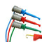 Peak Electronic Design UPS56 Test Lead Set Hook Clip Free End Blue Green Red 200 mm