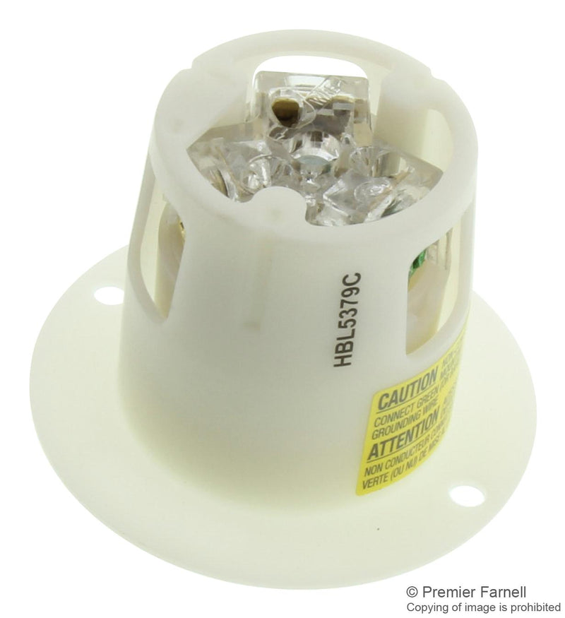 Hubbell Wiring Devices HBL5379C HBL5379C Connector Power Entry Receptacle 20A