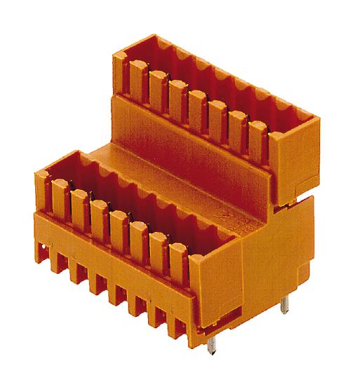 Weidmuller 1641120000 1641120000 Terminal Block 2 Level Header 3.5 mm 8 Ways 10.5 A 200 V Through Hole Vertical