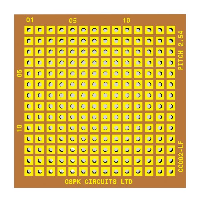 Gspk Circuits GC002-LF Prototyping Board FR2 40MM X 40.5MM