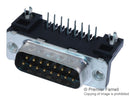 Amphenol ICC (FCI) D15P13A4GX00LF D Sub Connector DB15 15 Contacts Plug Through Hole DA Delta Series