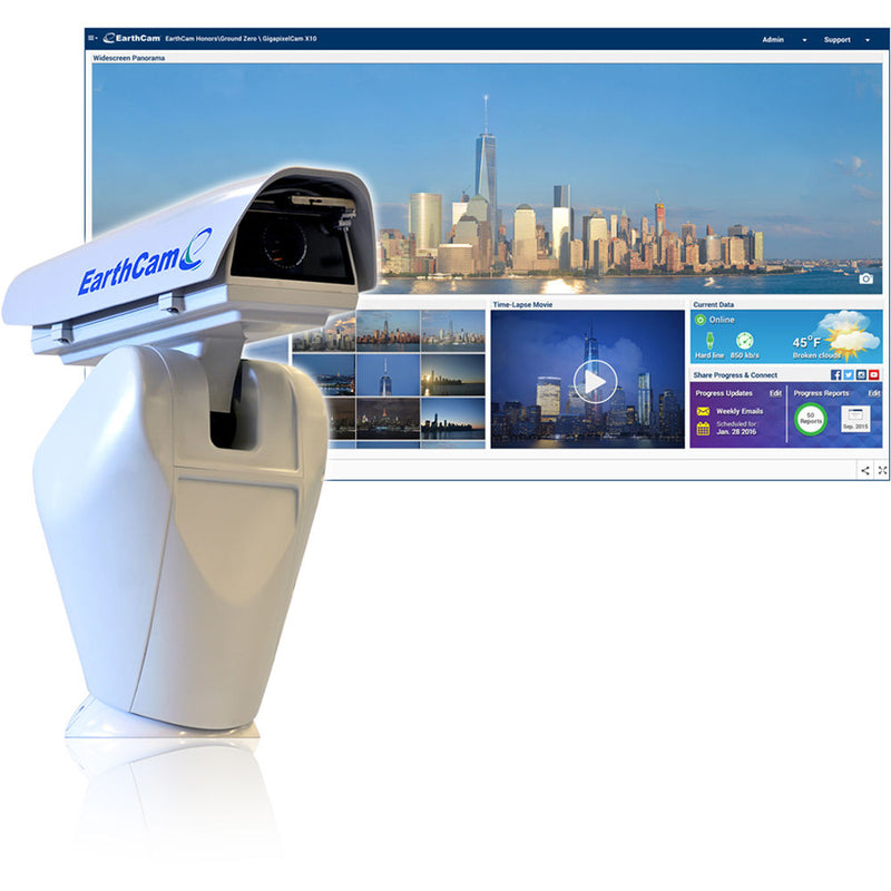 EarthCam ConstructionCam HD with 1 Month Live Streaming Software Support