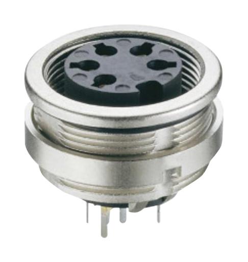 Lumberg 0306 07 Chassis Socket ACC. TO IEC 61076-2-106 IP 68 With Threaded Joint for Printed Circuit Boards Front Mounting 23AH4133
