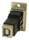 Cliff Electronic Components CP30609NM CP30609NM USB Adapter CSK Hole Type A Receptacle B 2.0 Slim Feedthrough