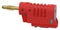 Tenma 72-13698 Banana Test Connector Plug Cable Mount 36 A 70 VDC Gold Plated Contacts Red