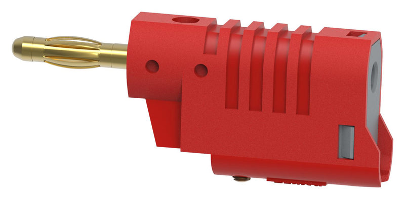 Tenma 72-13698 Banana Test Connector Plug Cable Mount 36 A 70 VDC Gold Plated Contacts Red