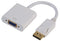 PRO Signal PSG04062 PSG04062 Displayport Male-to-VGA Female Adaptor White