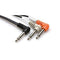 Hosa STP-201RR Audio Cable 1M RA 1/4 TRS TO Dual TS 52T8618