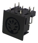 Deltron Components 671-0701 DIN Audio / Video Connector 7 Contacts Jack PCB Mount Through Hole Right Angle