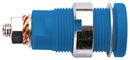 Schutzinger SEB 6445 NI / BL Banana Test Connector Jack Panel Mount 32 A 1 kV Nickel Plated Contacts Blue