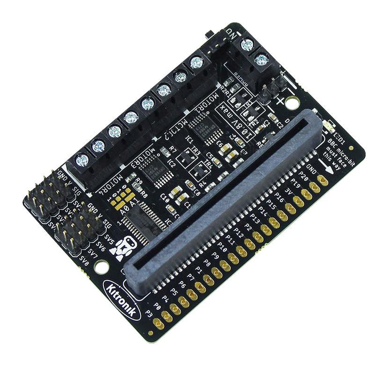 Kitronik 5693 Robotics Board BBC micro:bit 3 V to 10.8 Supply 10 A 2 Stepper Motors