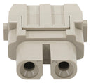 Multicomp PRO MP009486 Heavy Duty Connector MP-HM Inserts Module 2 Contacts Receptacle