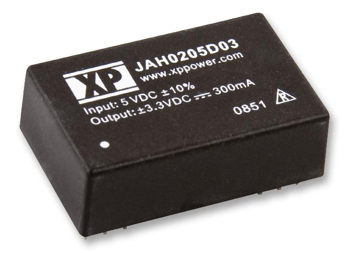XP Power JAH0212D12 Isolated Board Mount DC/DC Converter 1kV Isolation ITE 2 Output W 12 V 83 mA -12