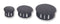 PRO POWER HP-19 Blanking Plug, Push Mount, 19 mm, Black, Nylon (Polyamide), 22.9 mm