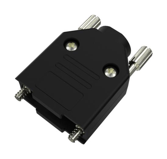 Amphenol Communications Solutions 8655APET1A11KLF 8655APET1A11KLF D Sub Backshell DE 180&Acirc;&deg; Plastic Body