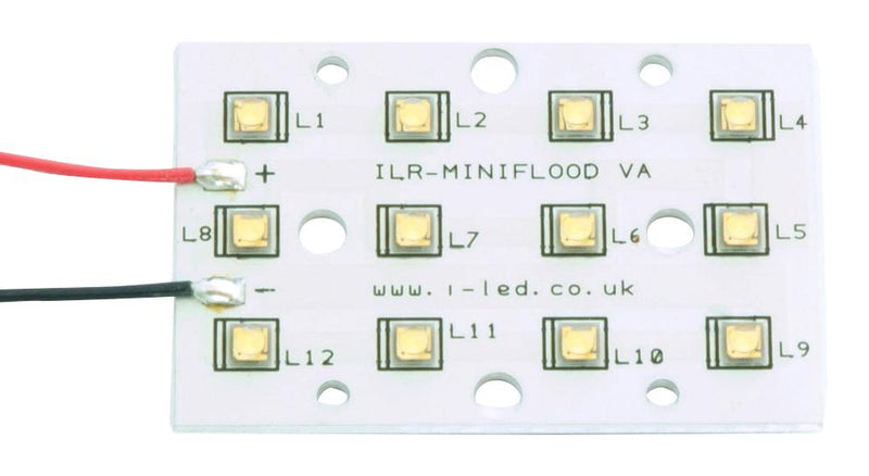 Intelligent LED Solutions ILR-ON12-YELL-SC211-WIR200. Module 12 Oslon 80 SSL Miniflood Series Yellow 587 nm 852 lm Flood New