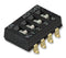 Alcoswitch - TE Connectivity 1-1825059-2 DIP / SIP Switch 3 Circuits Flush Slide Surface Mount Spst 24 V 100 mA