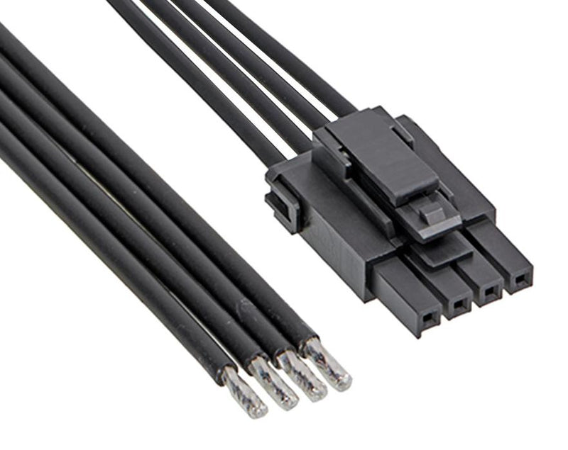 Molex 217466-1043 217466-1043 Cable Assembly Ultra-Fit Receptacle to Free End 4 Ways 3.5 mm 1 Row 600 23.6 "