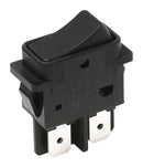 C & K Components DF62J12S215QA Rocker Switch Dpst 16A 250VAC Black