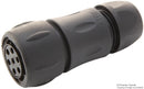 Souriau UTS6GJC147S Circular Connector Trim Trio UTS Series Straight Plug 7 Contacts