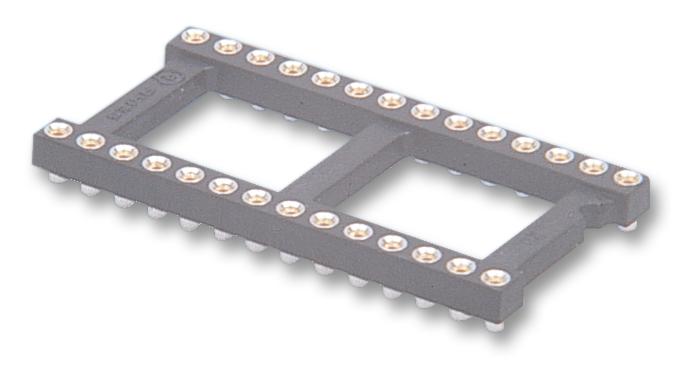 ARIES 16-3518-00 IC & Component Socket, 518 Series, DIP, 16 Contacts, 2.54 mm, 7.62 mm, Gold Plated Contacts