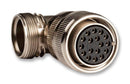 ITT Cannon CA08COMF10SL-4S CA08COMF10SL-4S Circular Connector CA-COM Right Angle Plug 2 Contacts Solder Socket Threaded 10SL-4