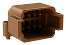 Amphenol SINE/TUCHEL ATF13-08PD-BM03 Board Mount Header Right Angle AT 8 PIN D-KEY Snap FIT TIN Plate 28AH8606