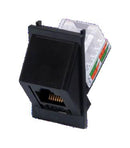 TUK SKMC645BKPT Modular Connector Black RJ45 Jack 1 x (Port) 8P8C Cat6 Snap-In New