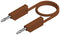 Hirschmann Test and Measurement 934059105 Lead 4mm Stackable Banana Plug 60 VDC 32 A Brown 250 mm