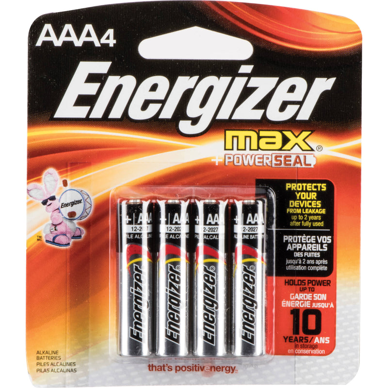Energizer AAA Alkaline Batteries (4-Pack)